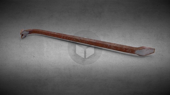 Rusty Crowbar 3D Model