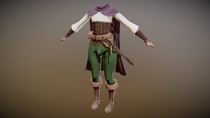 Adventurer Outfit 3D Model