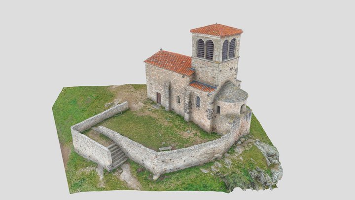 Chapelle Saint-Vincent, Saint-Laurent-d'Agny(FR) 3D Model