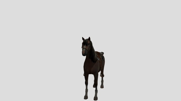 Red dead redemption 1-2 horse 3D Model