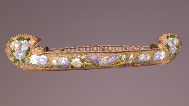 Flower Canoe 3D Model