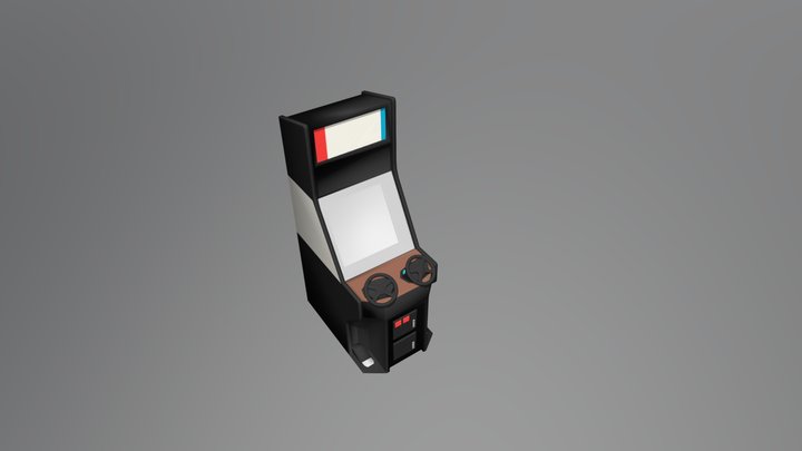 Standing Arcade Machine 05 Textured 3D Model