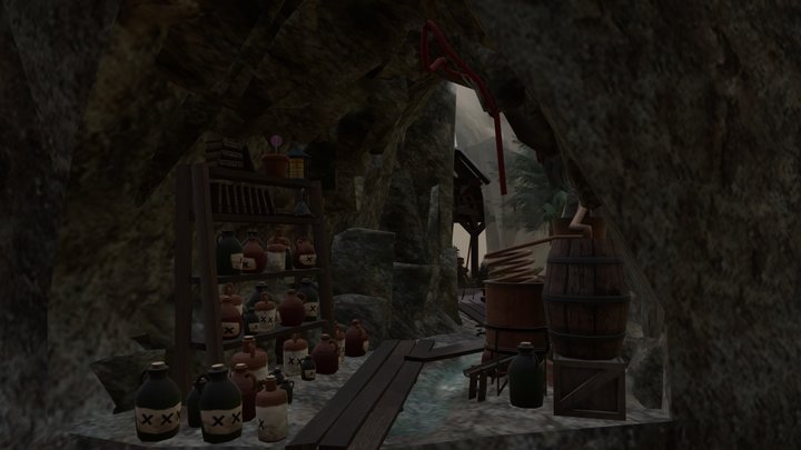 DAE Diorama - Forest Loner 3D Model