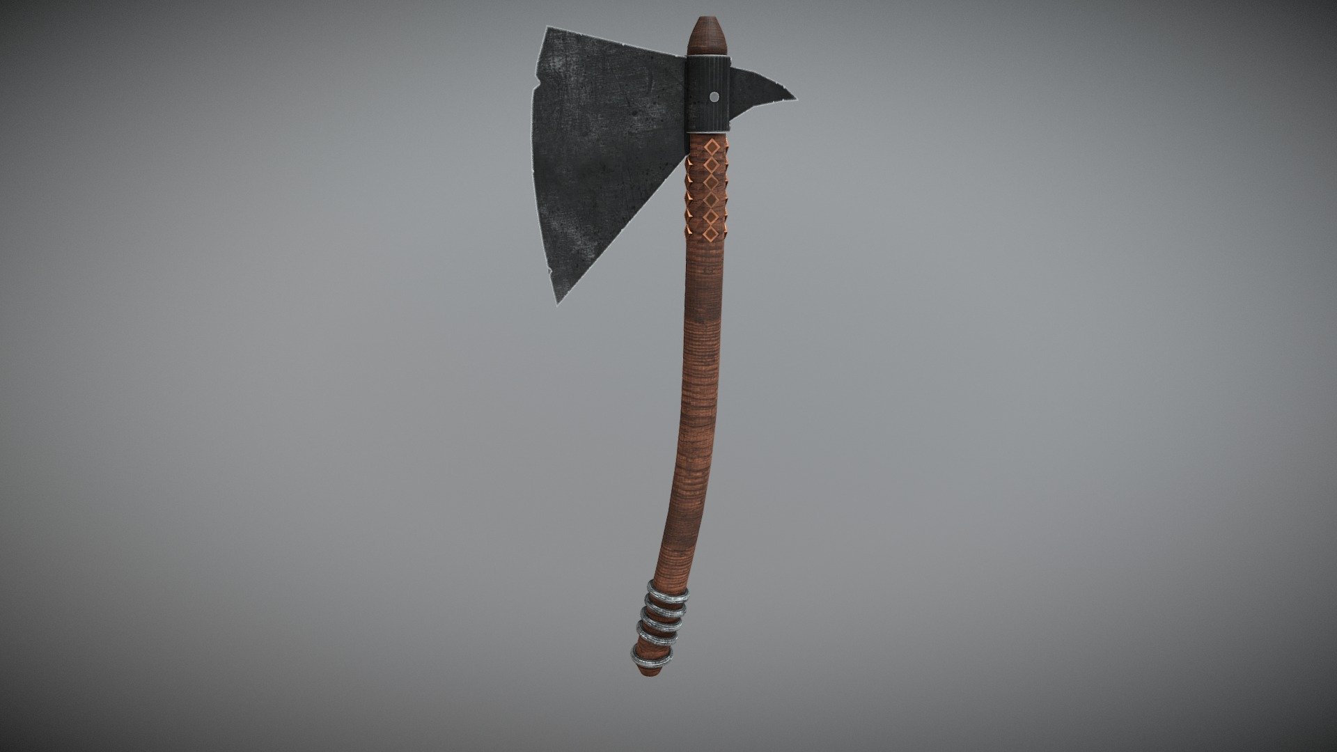 Wood viking axe