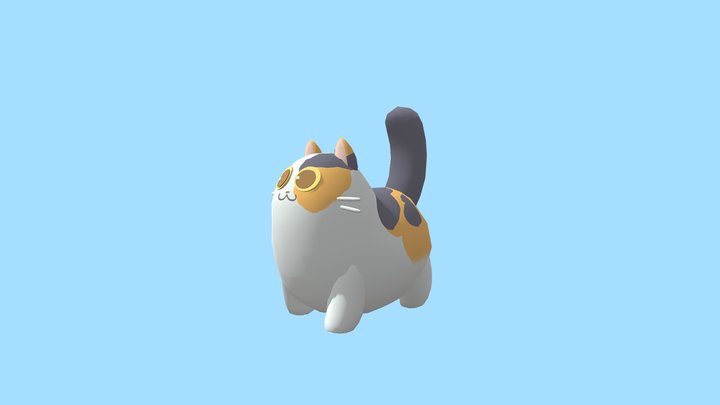 Stylized Cat (1) 3D Model