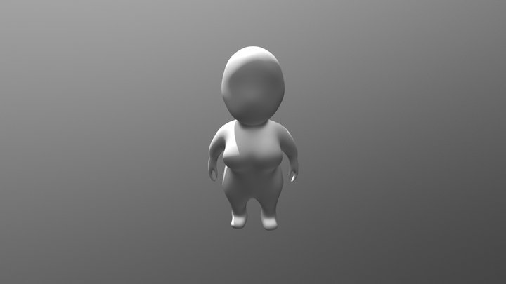 Mini Character 'female_normal' 3D Model