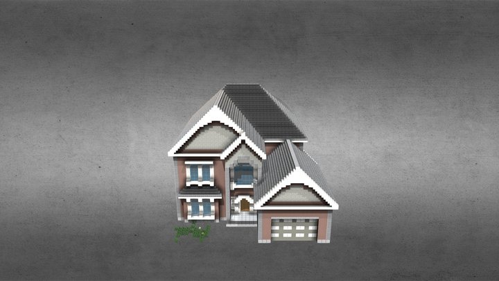 Suburban house 3D Model