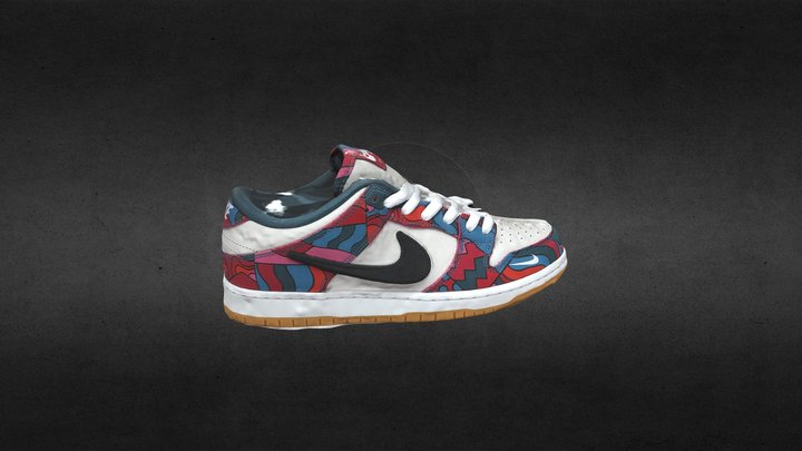 Nike SB Dunk Low Pro Parra Abstract Art 2021 3D Model