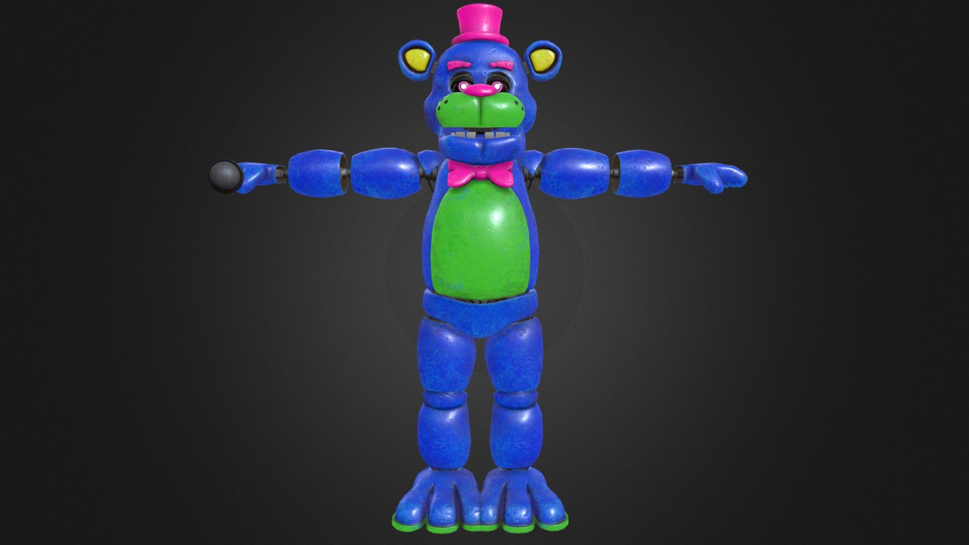 FNaF Help Wanted: Blacklight Freddy - Download Free 3D model by ...