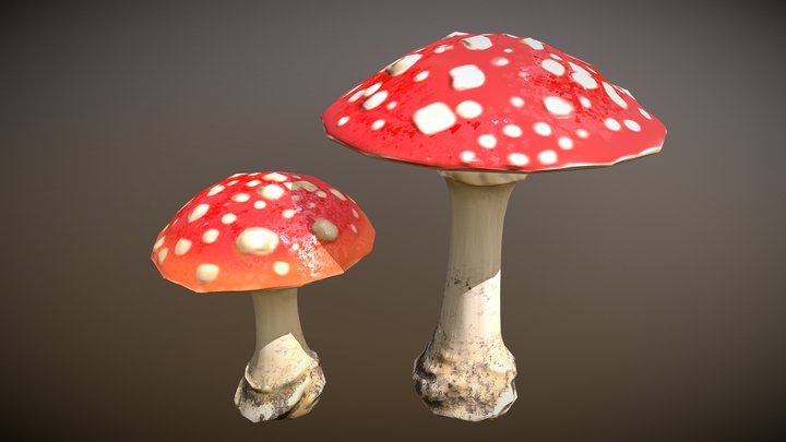 Amanitas 3D Model