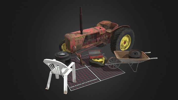 DAE 5 Finished props - Forest Loner 3D Model