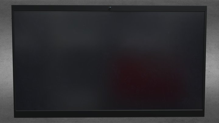 TV with a wall mount