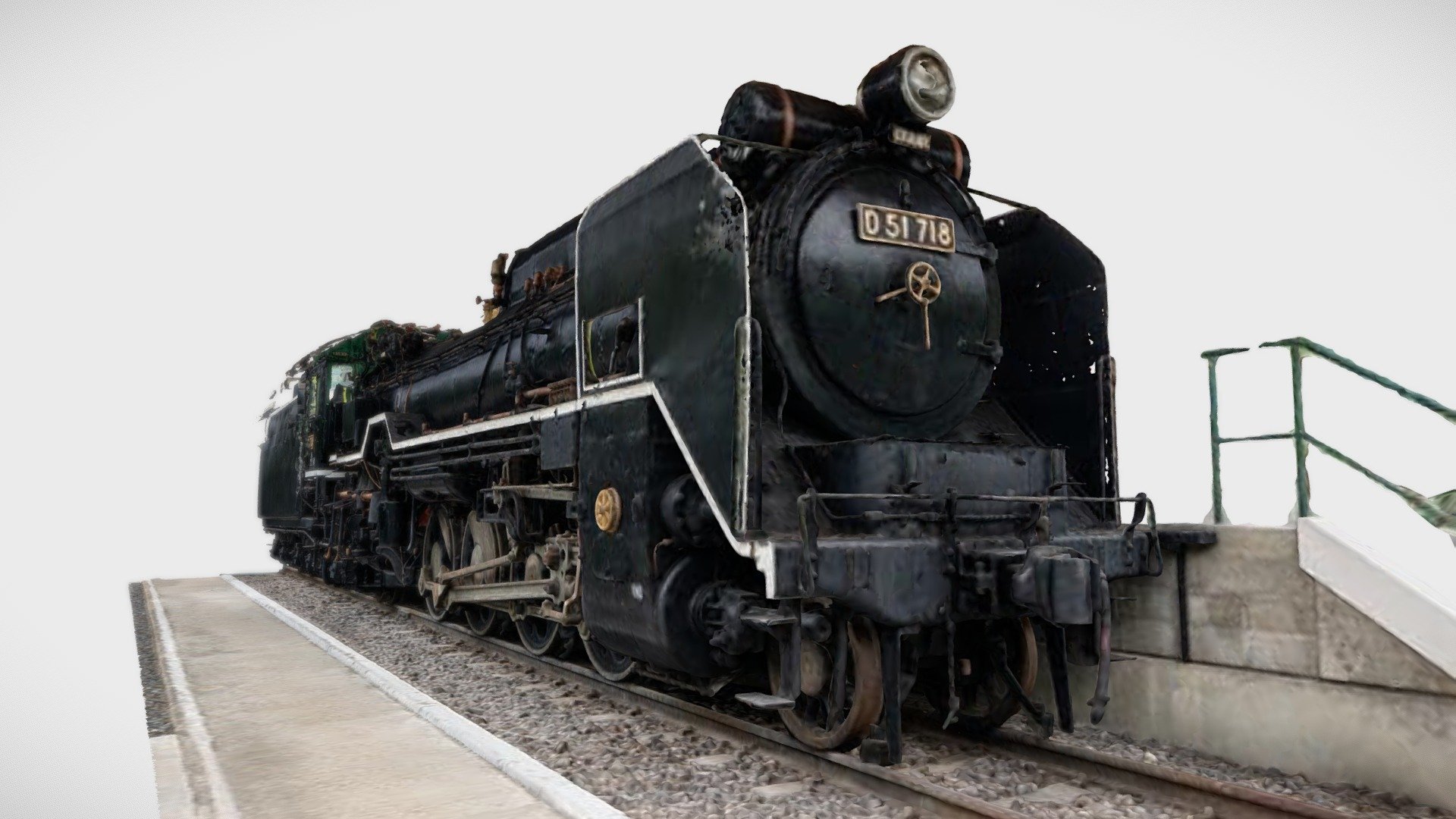 Steam Locomotive D51 国鉄D51形蒸気機関車718号@一宮市 大平島公園