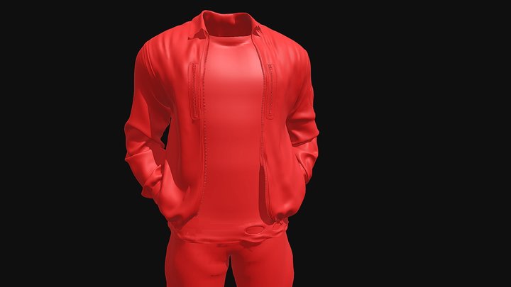 Realistic Human Cloths 3D Model