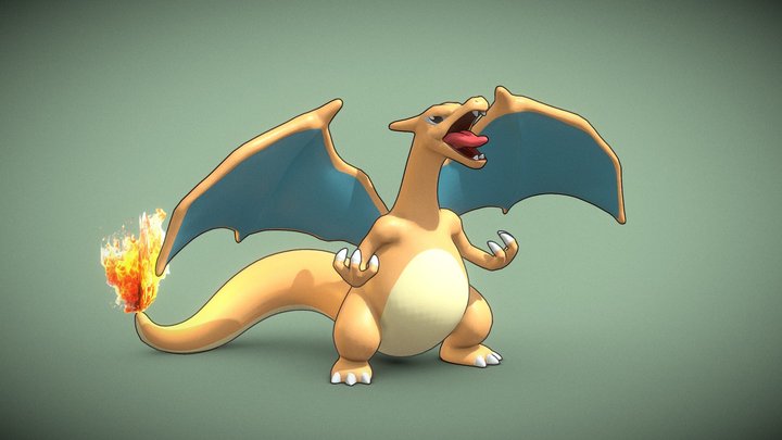 Charizard Pokemon 3D Model