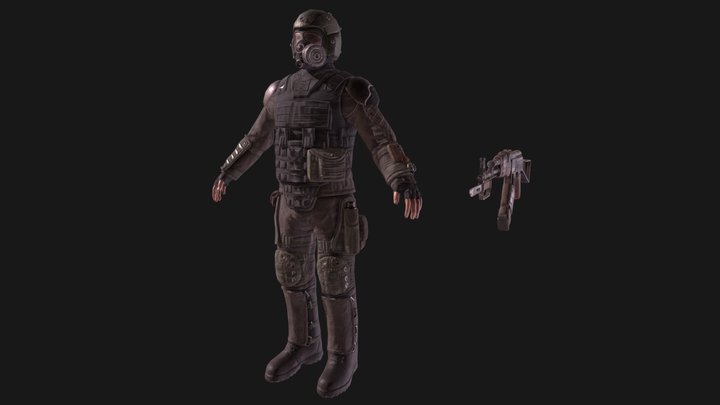 Metro Exodus Character 3D Model