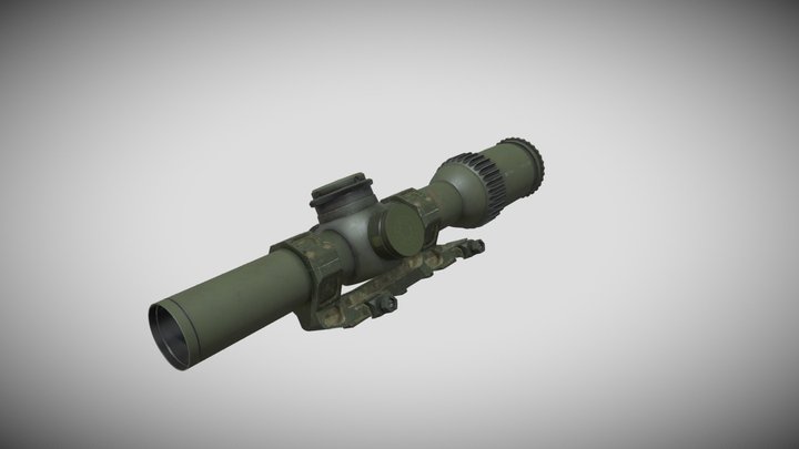 Schmidt & Bender 1-8x Camo 3D Model