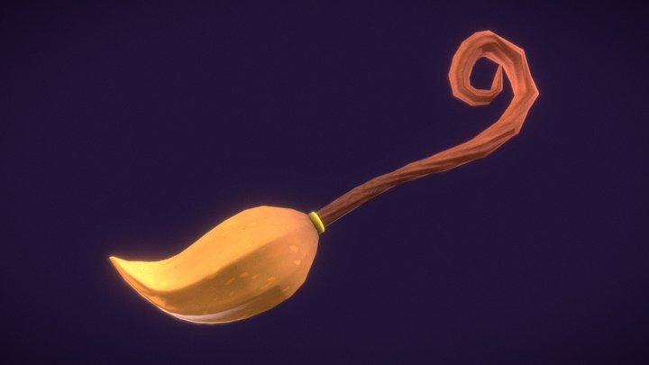 Witch's Broom 3D Model