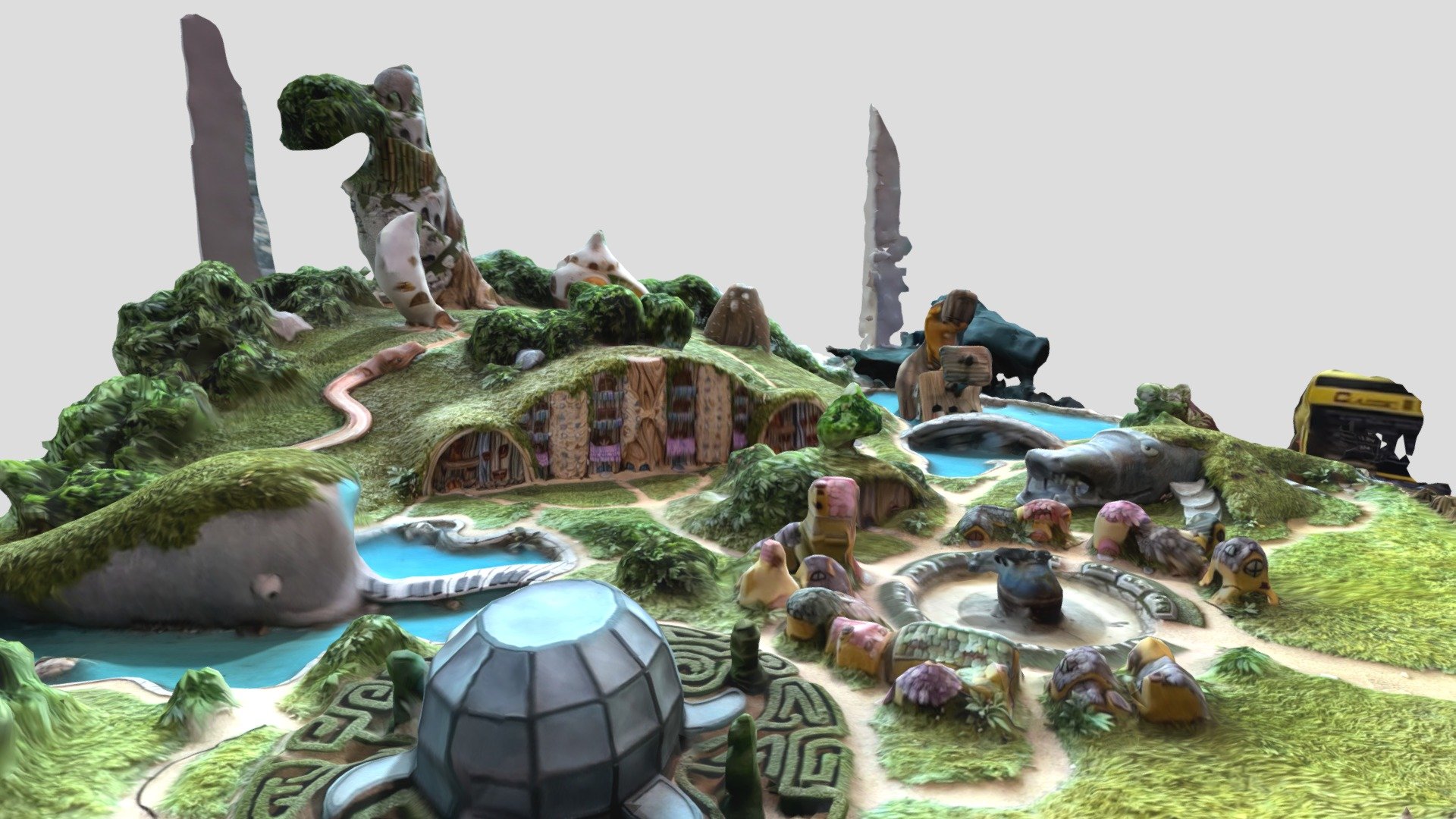 HORANGGASINAMU ART POLYGON prop - Download Free 3D model by Vanz.Kim ...