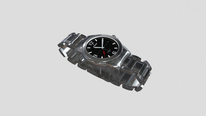 Casio Wrist Watch MTP-VD01D-1BV 3D Model