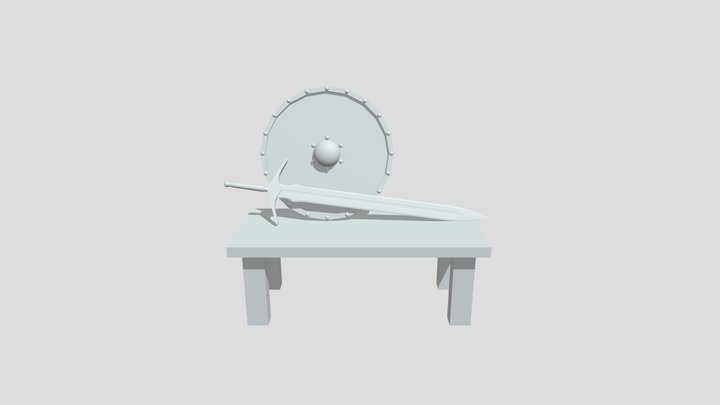 Sword and Shield 3D Model