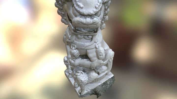 Yenching Library Lion 3D Model