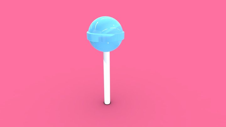 Blue Lollipop – Kostenloses 3D-Modell STL