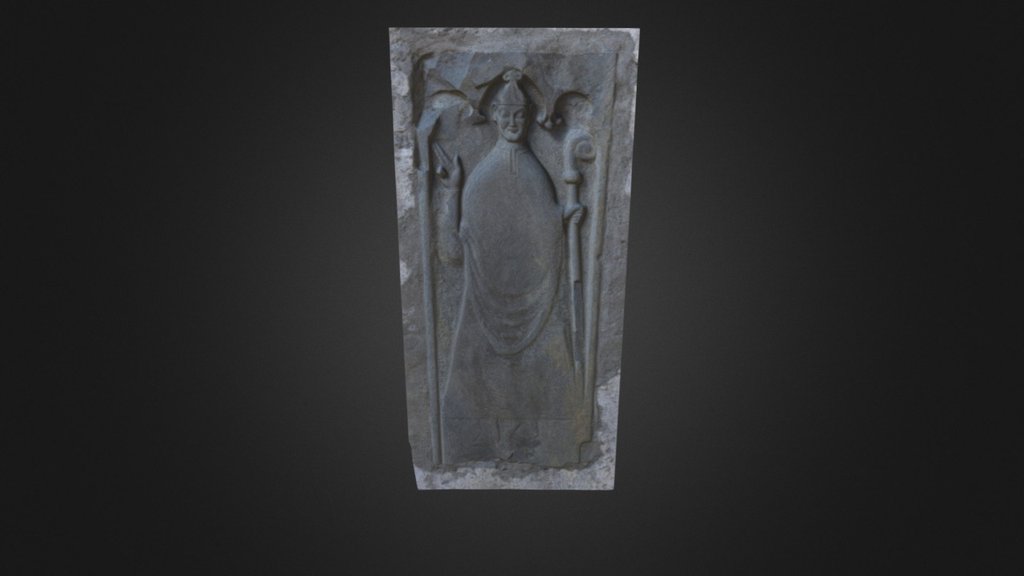 Corcomroe Abbey-Carving of a Bishop
