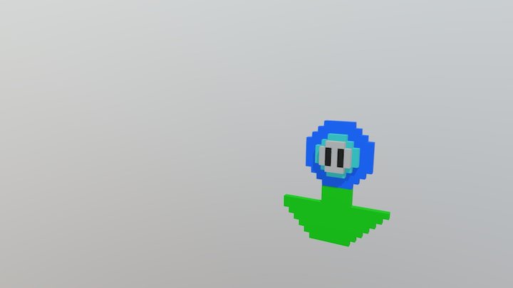 Mario Ice Flower 3D Model