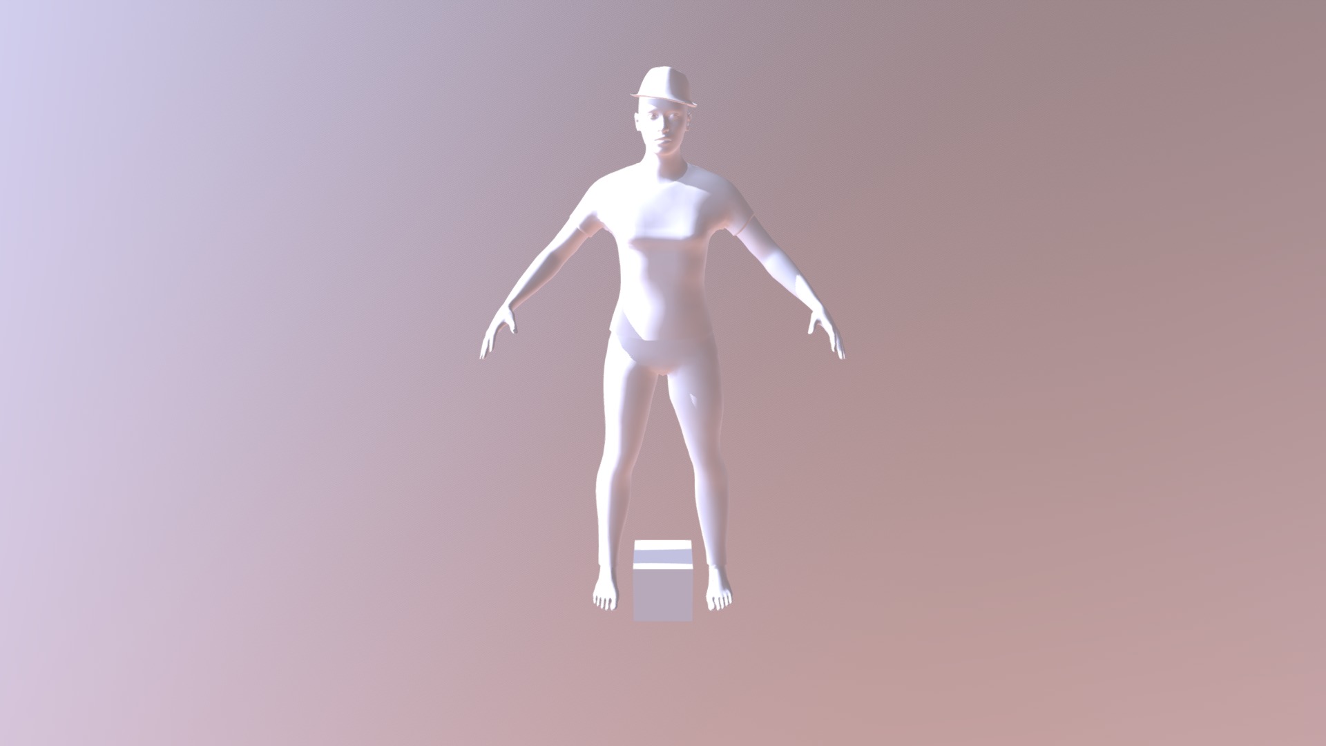 First Man Stand - 3D model by Jaabir [a70e2ca] - Sketchfab
