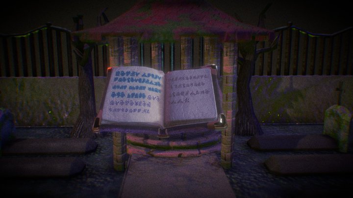 Runes n Enchanted Book 3D Model