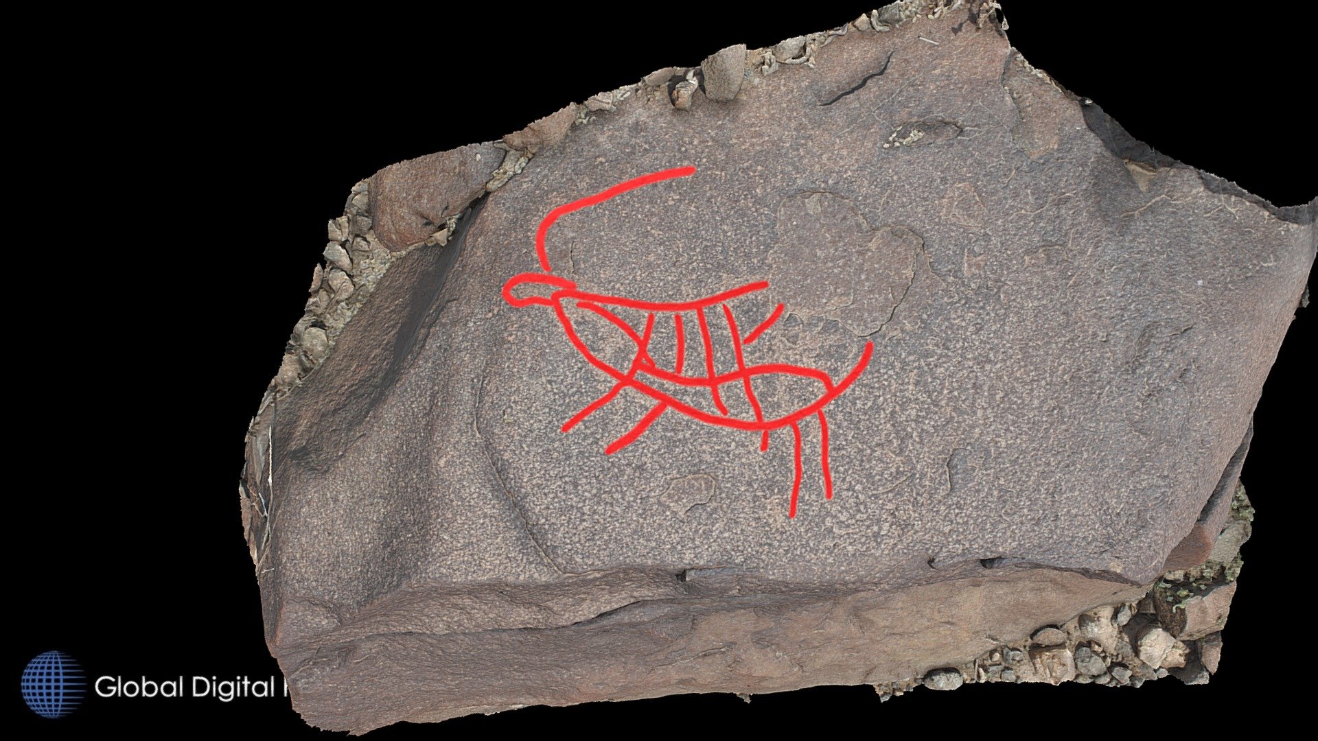 Petroglyph H22, Khatm Al Melaha, Kalba, Sharjah