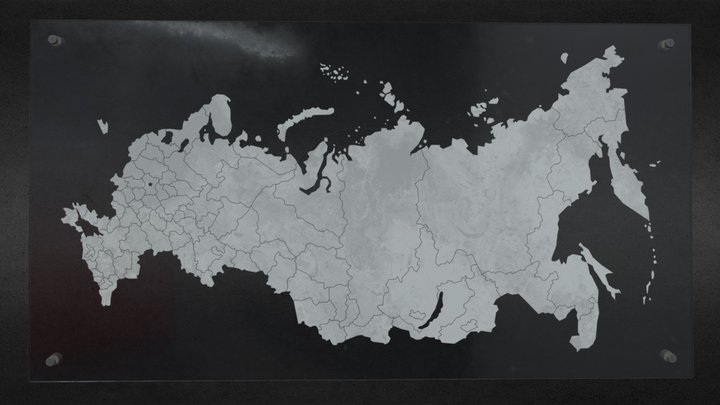 Map of Russia (2025) – Kostenloses 3D-Modell STL
