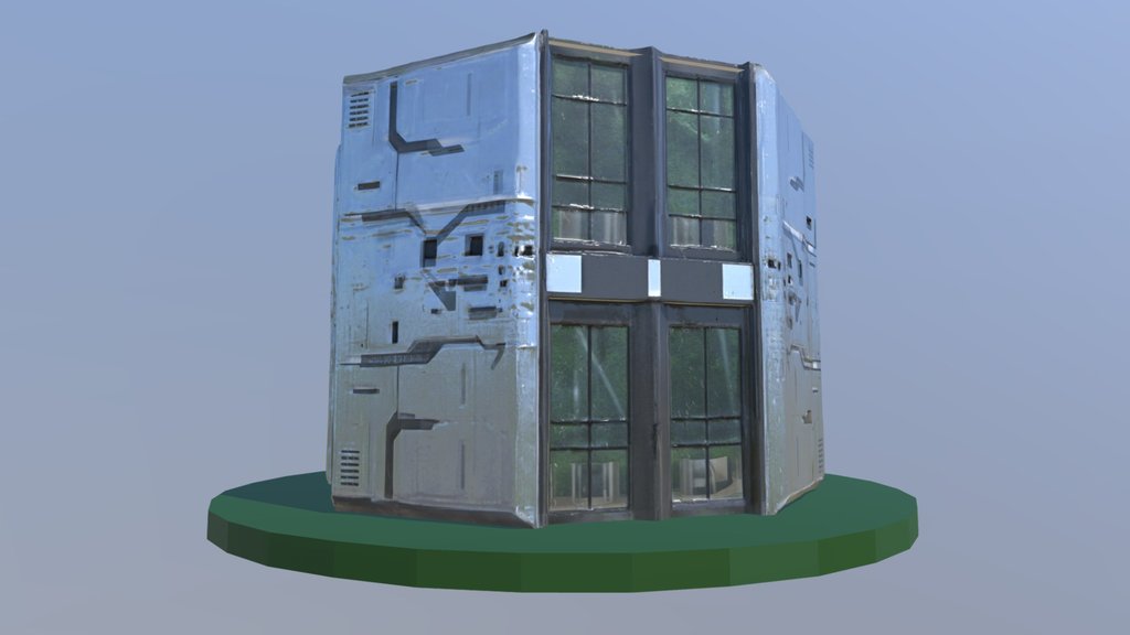 Folding house in Sci-fi  900 sq ft sea container