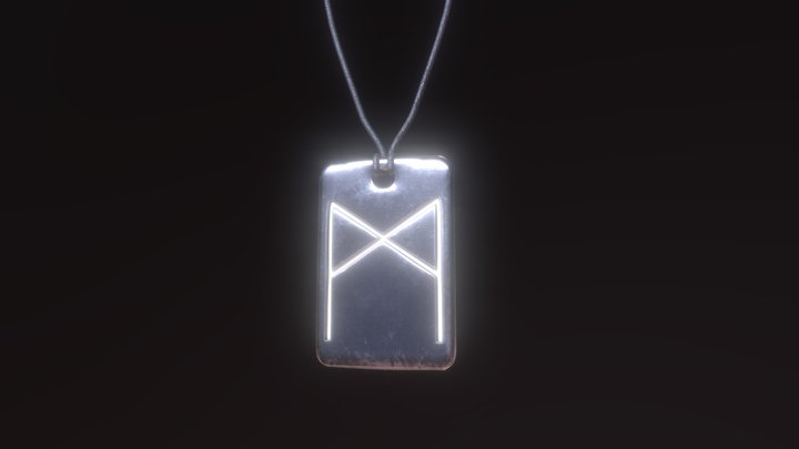 Rune Pendant 3D Model