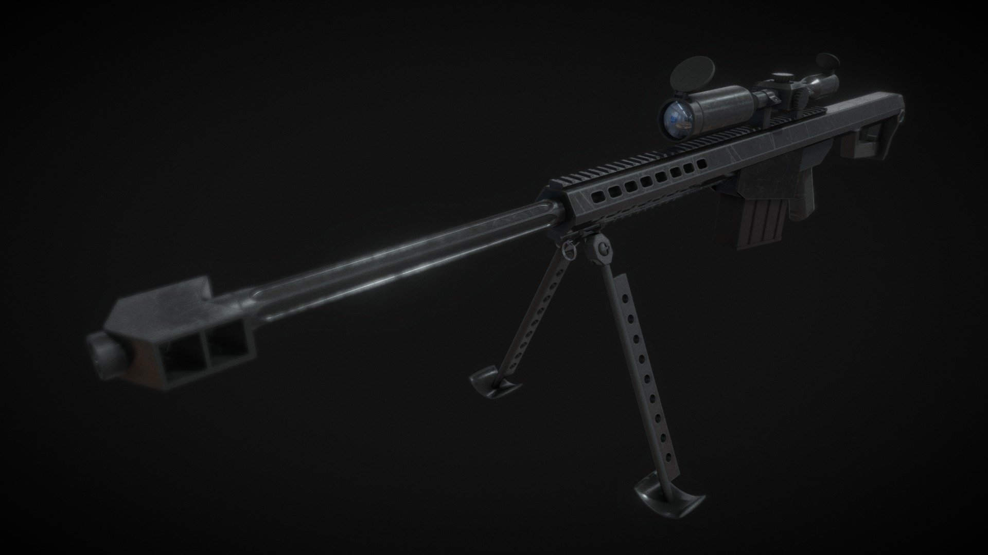 Barrett M82 50. Cal - 3d Model By Bertas [a7118a5] - Sketchfab