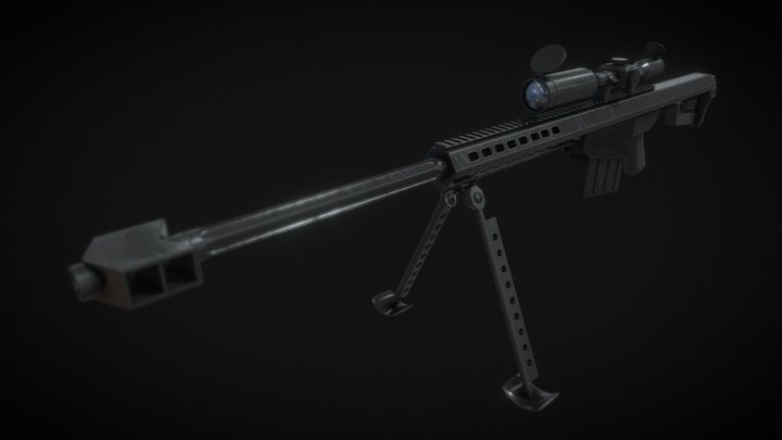 Barrett M82 50. Cal 3D Model