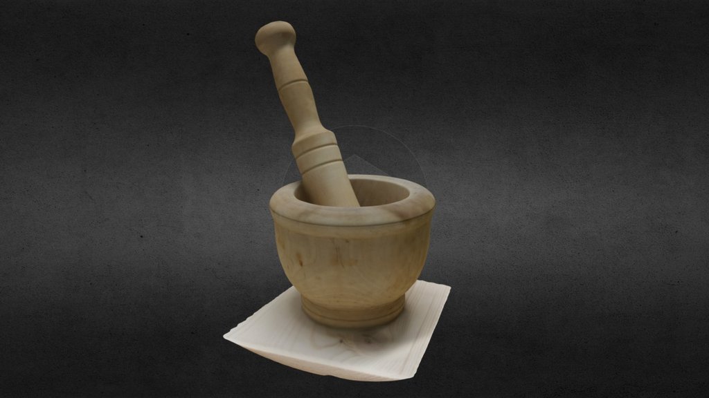 Mortero de madera