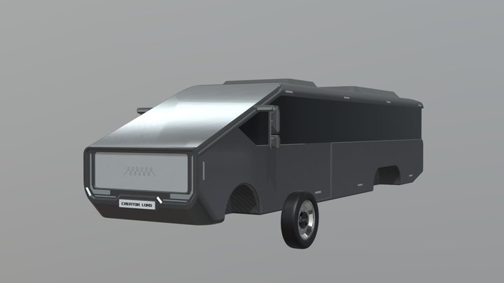 CL1M02 - Stylized bus coach concept 3D Model