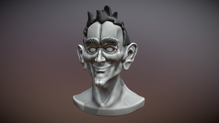 Caricature Bust 2 - Pointy 3D Model