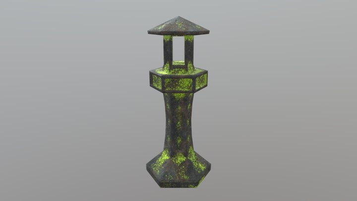 StoneLantern 3D Model