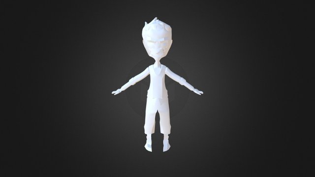 Personatge poligonal 3D Model