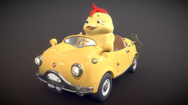 Character Car Model OMOTE-74 3D Model