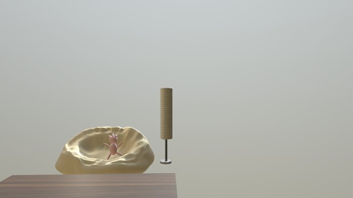 Table Lamp Chair Donee 3D Model