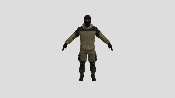 Russian From Pavlov VR 3D Model