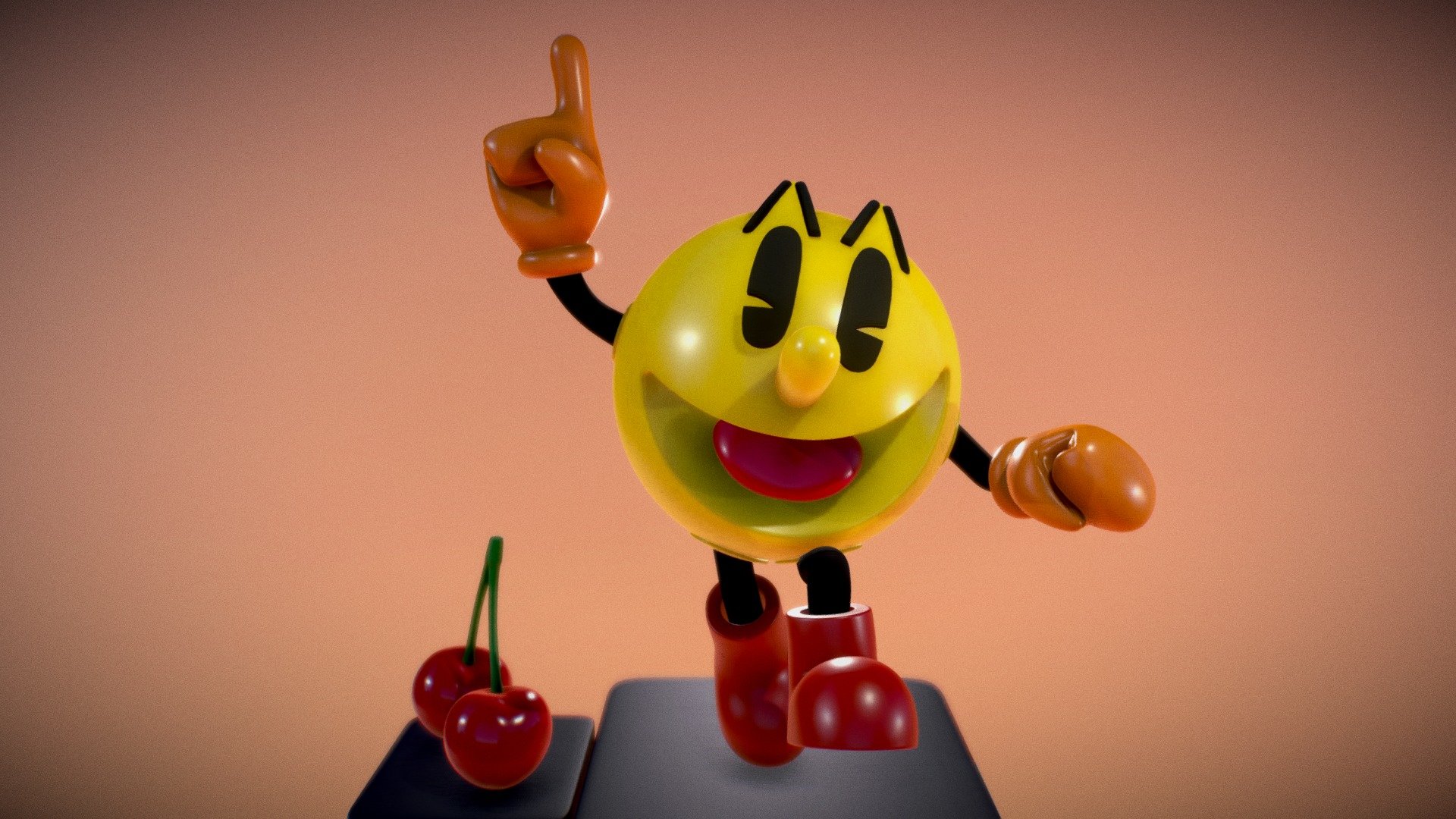 Pac Man 3d Model By Flioink A715ce0 Sketchfab 5125