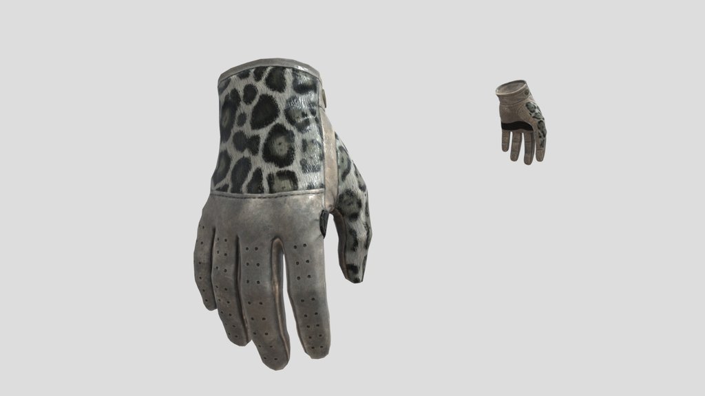 Driver Glove Snow Leopard