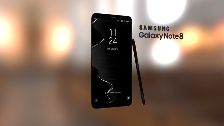 Samsung Note 8 3D Model
