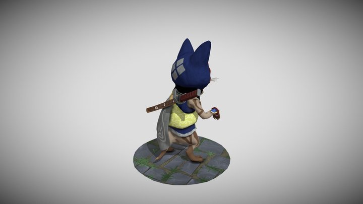 Palico from Monster Hunter Rise FanArt 3D Model