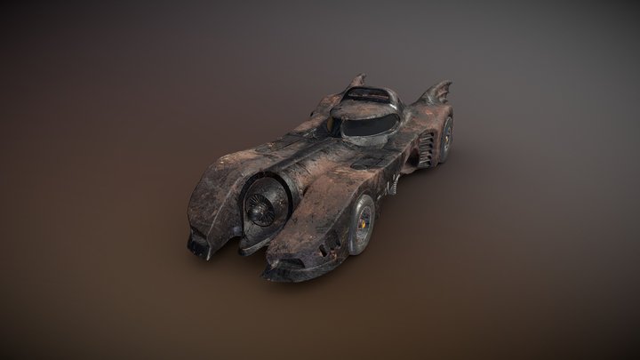 Batmobile (1989) (Texture Set 2) 3D Model